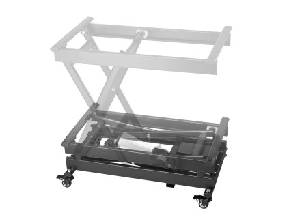 Elektrický zdvíhací stôl, nosnosť 330 lbs, výška 8–28 in, 4 kolieska