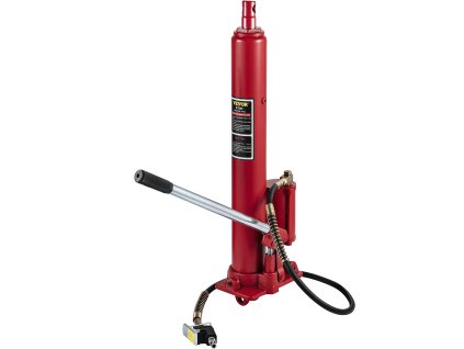 Dlhý hydraulicko-pneumatický zdvihák, 8 tons/17363 lbs, s čepom