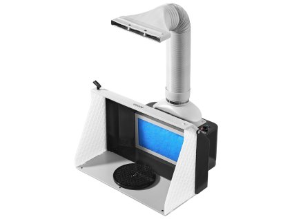 Kabína na airbrush 2 ventilátory 545×475×370 mm 3 led s hadicou