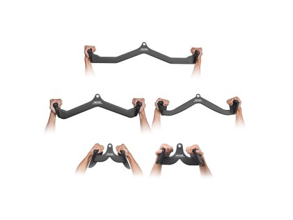 Sada adaptérov na kladku, 5 dielov, t-bar, v-bar, pogumované rúčky