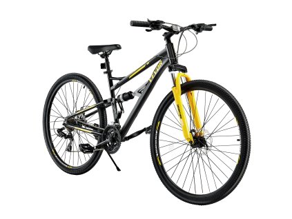 Horský bicykel 29 inch, plné odpruženie, 24 rýchlostí, kotúčové brzdy