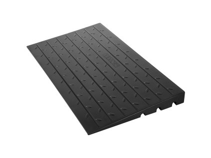 Gumený prahový nájazd 6,5 cm výška, 3 kanály, nosnosť 1000 kg