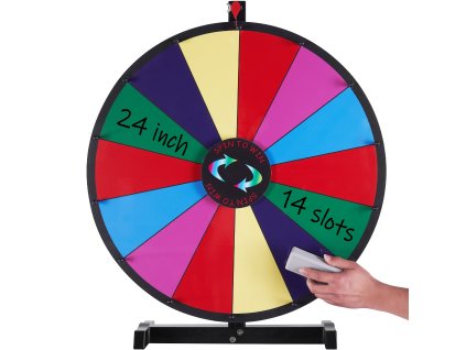 Stolné otočné koleso 24 inch, 14 slotov, s tabuľou a 2 fixkami