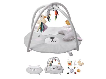Detská hracia deka 5 hračiek, svietiaca kačička 0–18 mesiacov