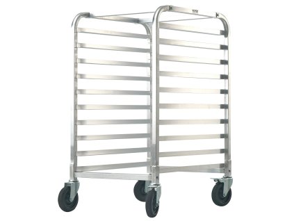 Stojan na plechy 10-radový hliníkový s brzdami 26"×20.3"×39"