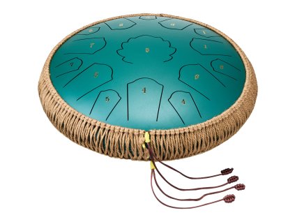 Jazýčkový bubon oceľový 35.6 cm 15 tónov c dur zelený do exteriéru