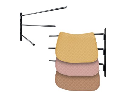 Nástenný stojan na sedlá 2 ks, 30.9×29.9×5.5 in, 3 úrovne, s výkyvom