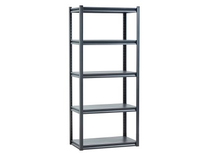 Policový regál oceľový 5 políc, nosnosť 2000 lbs, 18" × 32" × 72"