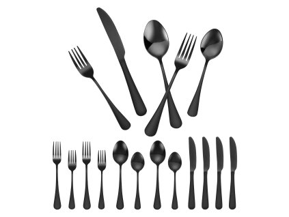 Príbor 30-dielny z nerezovej ocele pre 6 osôb, lesklý, do umývačky