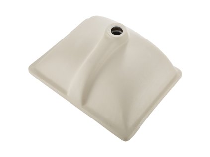 Zápustené keramické umývadlo 515×385 mm, obdĺžnikové, s prepadom