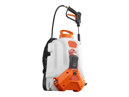 Batériový batohový postrekovač 16L, 2 ramená a 8 trysiek, 0-90 PSI, 4H
