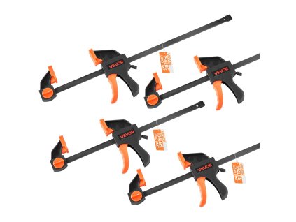 Rýchloupínacie svorky 4 ks (2×30.48 cm, 2×15.24 cm) 70 kg plast/oceľ