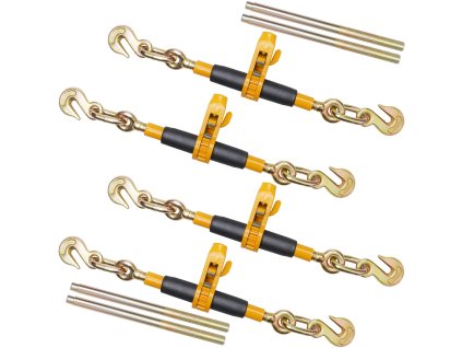 Ráčnový napínač reťaze 5/16"-3/8" s hákmi g80 nosnosť 7,100 lbs