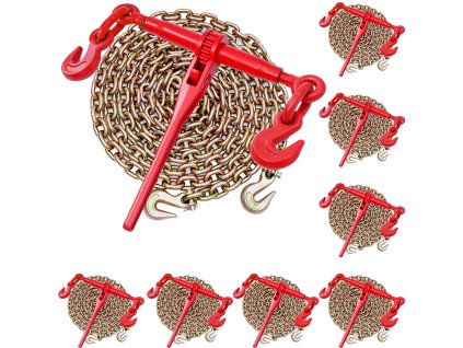 Ráčna na reťaz g80 10 mm × 3 m s reťazou, pracovné zaťaženie 4173 kg