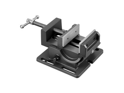 Sklápací zverák na vŕtačku, čeľusť 4.25 inch, 0–90°, z liatiny