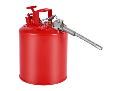 Kanister na benzín 19 L typ II červený, nerezový tlmič plameňa