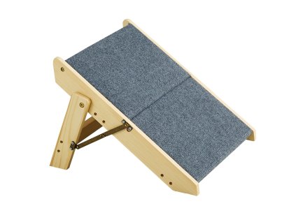 Drevené schodíky pre psy 2 stupne skladacie 2 v 1 nosnosť 50 kg