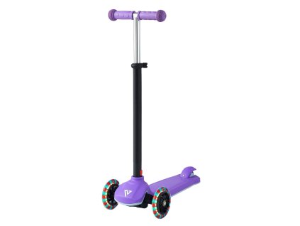 Kolobežka pre deti 3+ trojkolesová, svietiace kolesá, nosnosť 74.8 kg