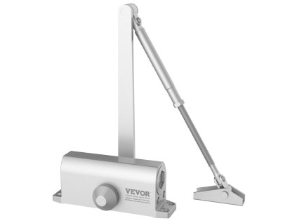 Dverný zatvárač hydraulický nastaviteľný pre dvere do 45 kg, hliník