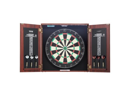 Sada na šípky s kabinetom, oficiálna veľkosť, pre oceľové šípky