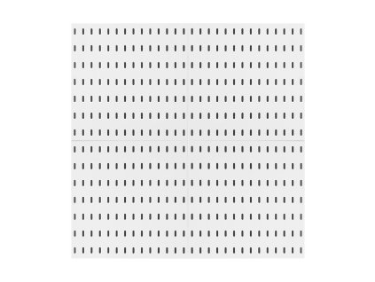 Plastový pegboard set 11"×11" 4 panely, príslušenstvo, biela