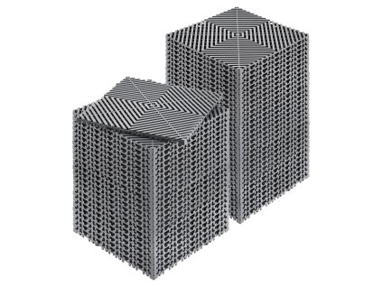 Spojovacie drenážne dlaždice 55 ks 12"×12", protišmykové sivé pp