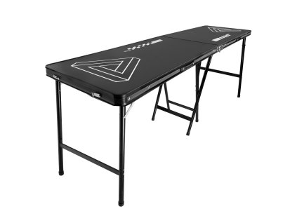 Prenosný stôl na beer pong 8 foot, výška 36 inch, skladací, 6 lôpt