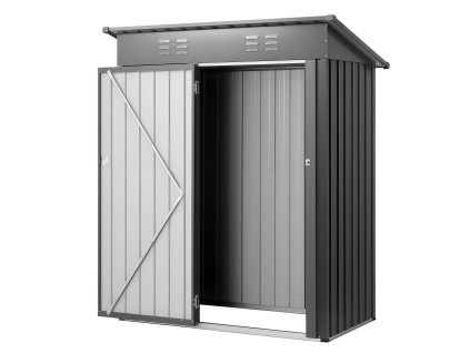 Kovová búda 1533×876×1815 mm, zamykateľné dvere, 2 vetracie otvory