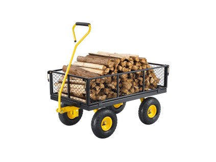 Záhradný vozík 900 lbs, 10" kolesá, odnímateľné bočnice, 180° rukoväť