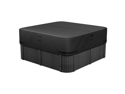 Kryt na vírivku 80×80×20in/2030×2030×508mm, 600D oxford, 950N, čierny