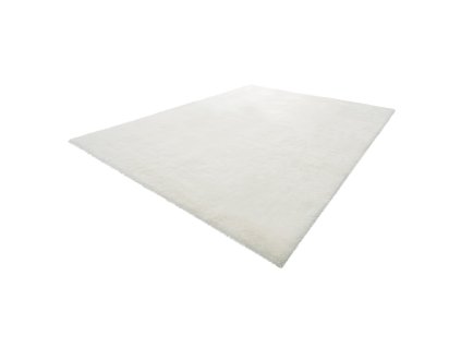 Plyšový kusový koberec 2,44×3,05m, slonovinová, protišmykový