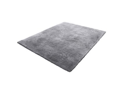 Plyšový koberec do interiéru 2.44×3.05m, protišmykový, dymovo sivý