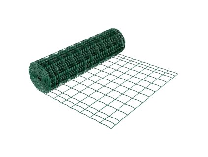 Ohradové pletivo 1×20 m, 4×4 in, 2.1 mm, pozinkované, vinyl, zelené
