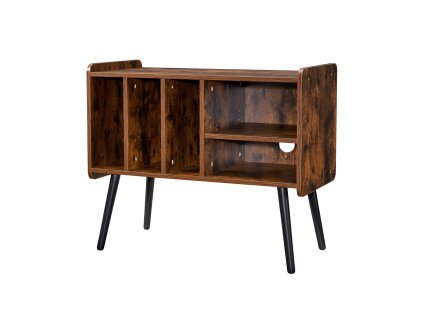 Stojan pod gramofón, úložný na 220 vinylov, odnímateľné police