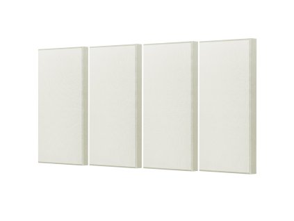 Akustické panely 4 ks, 2" hrubé, 23.6×11.8", samolepiace, béžové