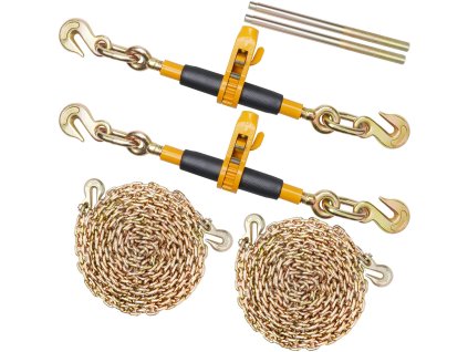 Ráčnový napínač reťaze 5/16"-3/8" g80 7100 lbs antišmyková rukoväť 2ks