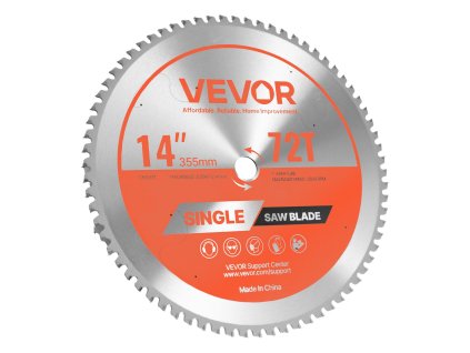 Pilový kotúč 355 mm, 72 zubov, otvor 25,4 mm, na oceľ a hliník