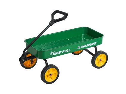 Ťahaný vozík pre deti 101 cm, nosnosť 80kg, terénny s rukoväťou