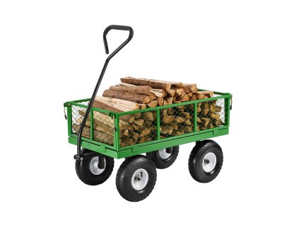 Záhradný oceľový vozík 680 lbs, 10" kolesá, odnímateľné bočnice