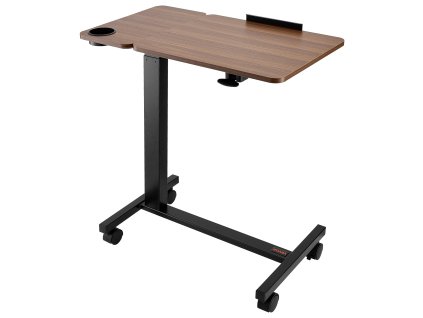 Mobilný nadposteľný stolík výškovo a uhlovo nastaviteľný, 4 kolieska