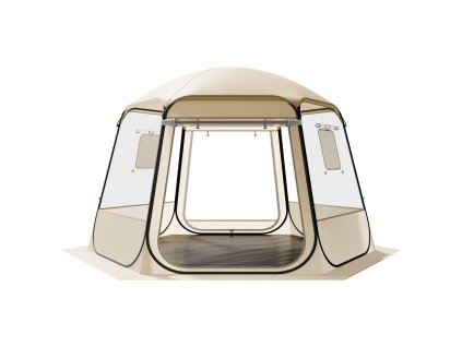 Bublinový stan 3.36×3.05 m vodotesný, odolný uv, s oknami 8–10 osôb