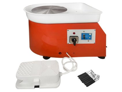 Elektrický hrnčiarsky kruh 25cm 280W s tvarovacím setom pre keramiku