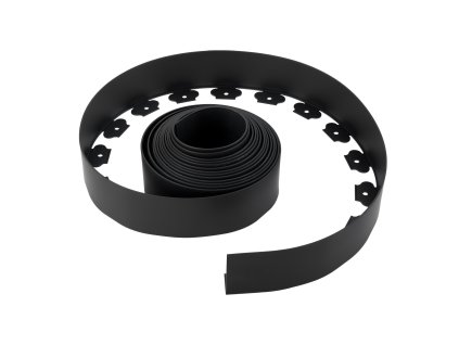 Záhradný plastový obrubník 1000×10 cm, pružný, uv odolný, s 30 kolíkmi