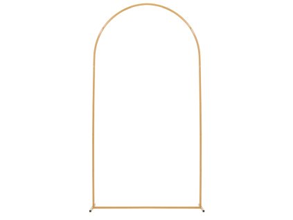 Oblúkový stojan na pozadie 2.2×1.2 m, kovový, zlatý, stabilný
