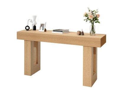 Konzolový stôl 160 cm, drevený úzky obdĺžnikový za pohovkou do chodby