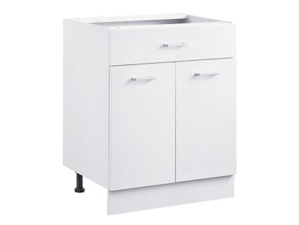 Základná skrinka so zásuvkou biela shaker, 24"×19"×32", na montáž