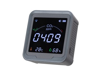 Monitor CO2 s displejom teploty a vlhkosti, NDIR senzor 4.57m kábel