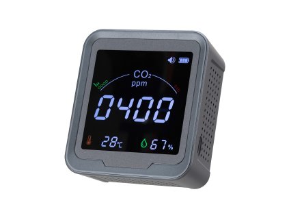 Detektor CO2 s displejom teploty a vlhkosti, NDIR 4.57m kábel