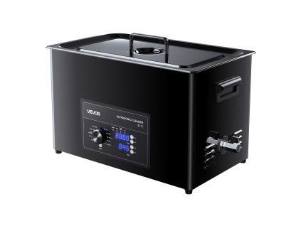 Ultrazvuková čistička 30L, nerez, otočné ovládanie, s košíkom