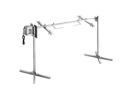 Elektrický rotačný gril 220-240V 8 polôh nosnosť 60 kg 38W nerez